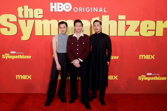 Duy Nguyen, Hoa Xuande and Fred Nguyen attend the Los Angeles Premiere of HBO Original Limited Series 'The Sympathizer' at The Paramount LA on April 09, 2024 in Los Angeles, California.