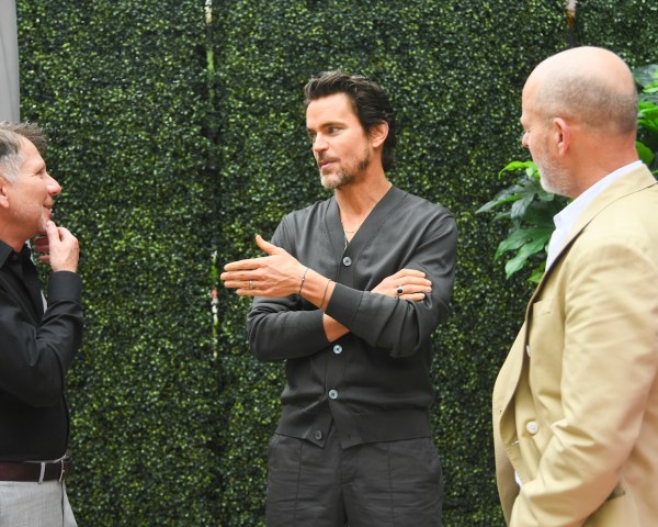 Ron Nyswaner, Matt Bomer and Daniel Minahan at the IndieWire & Paramount + Consider This FYC Event at Studio 10 on June 8, 2024 in Los Angeles, California.