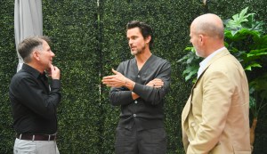 Ron Nyswaner, Matt Bomer and Daniel Minahan at the IndieWire & Paramount + Consider This FYC Event at Studio 10 on June 8, 2024 in Los Angeles, California.