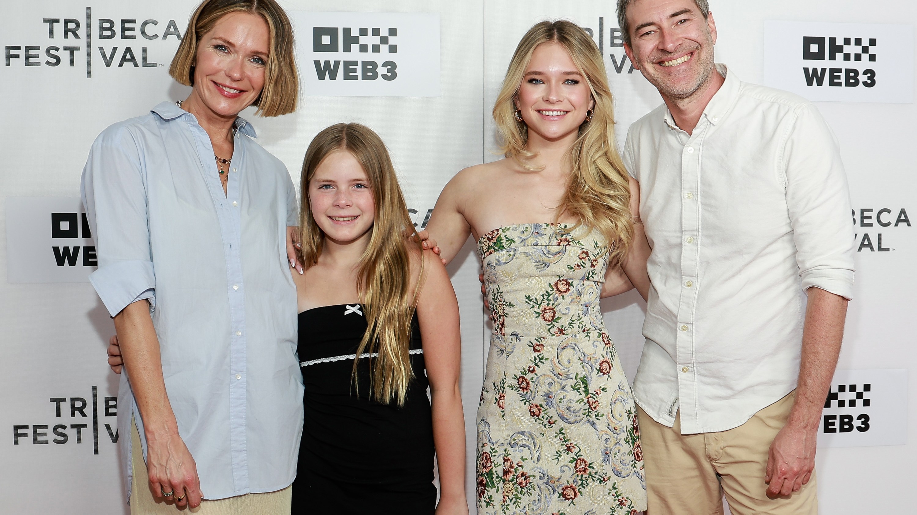 NEW YORK, NEW YORK - JUNE 08: Katie Aselton, Molly Duplass, Ora Duplass and Mark Duplass attend the 'Oh Christmas Tree' premiere during the 2024 Tribeca Festival at SVA Theater on June 08, 2024 in New York City.  (Photo by Jason Mendez/Getty Images for Tribeca Festival)