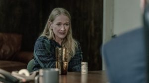 Paula Malcomson as Anna Fletcher in episode 2, season 3 of Mayor of Kingstown streaming on Paramount+ Photo Credit: Dennis P. Mong Jr./Paramount +