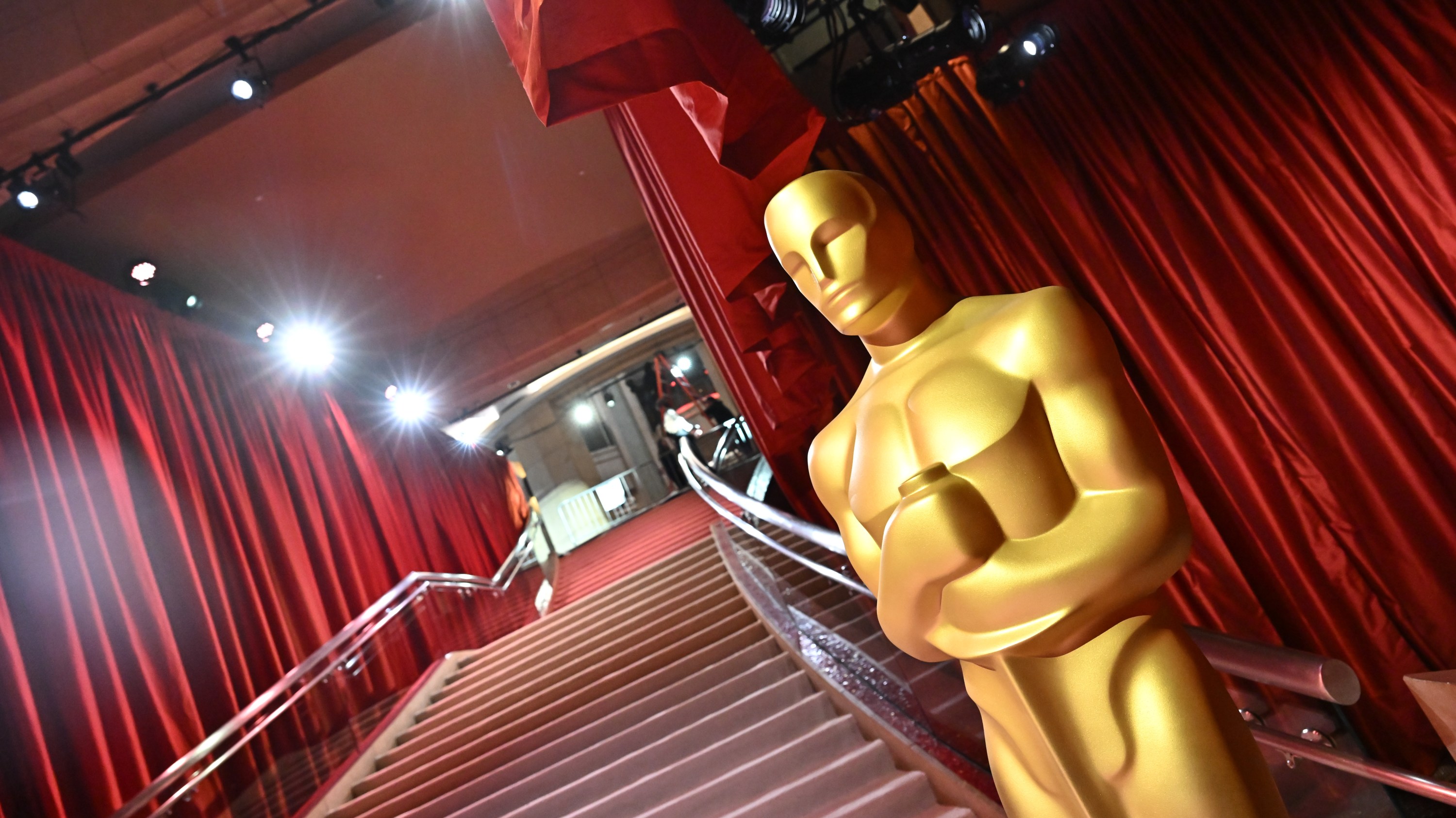 Preparations continue for the 95th Academy Awards held at Ovation Hollywood on March 11, 2023 in Los Angeles, California.