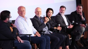 Jim Hemphill, Kelsey Grammer, James Burrows, Glenda Rovello, Chris Harris and Joe Cristalli at the IndieWire & Paramount + Consider This FYC Event at Studio 10 on June 8, 2024 in Los Angeles, California.