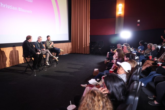 Christian Blauvelt, Alex Kurtzman and Jason Zimmerman at the IndieWire & Paramount + Consider This FYC Event at Studio 10 on June 8, 2024 in Los Angeles, California.