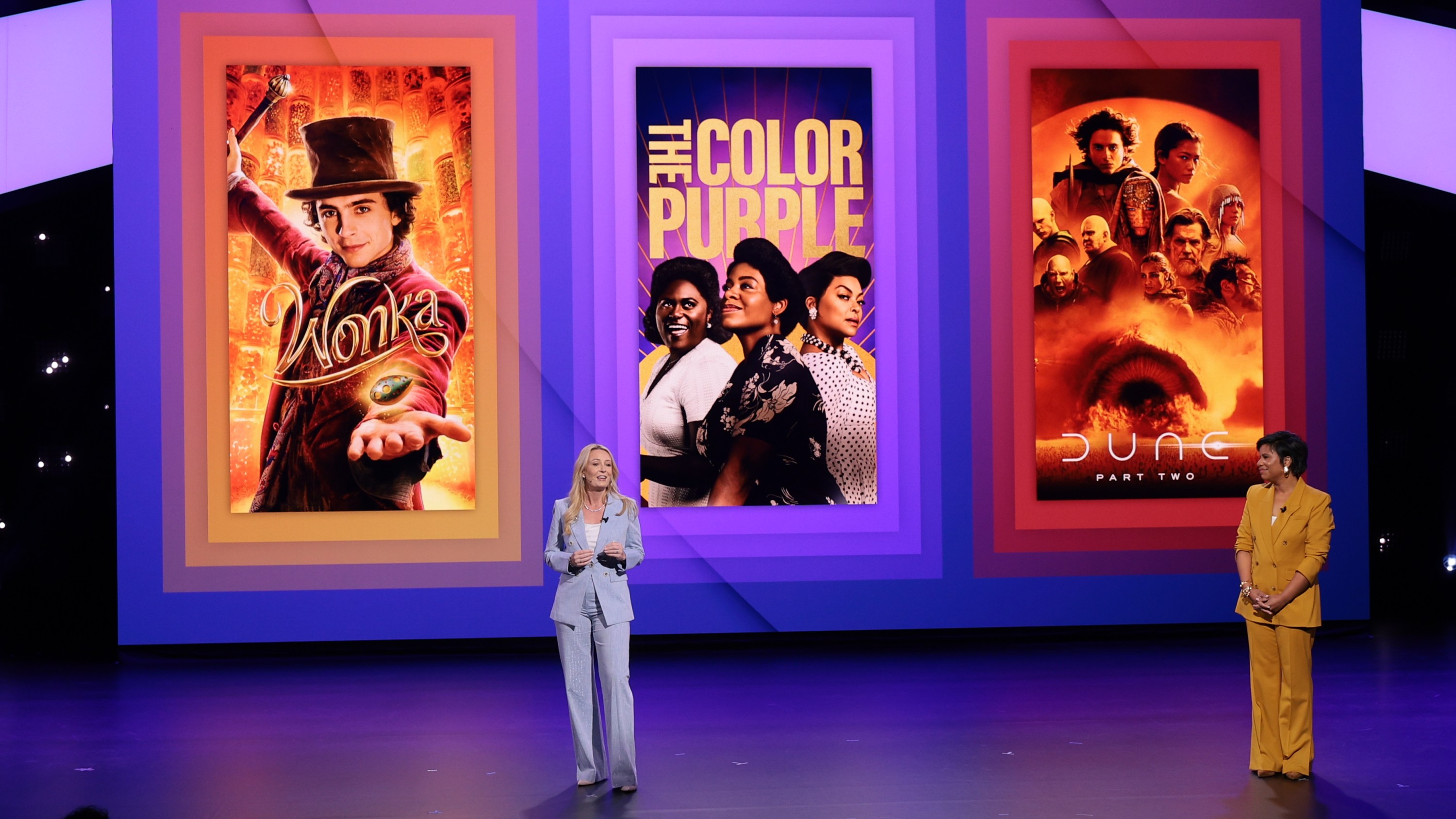 NEW YORK, NEW YORK - MAY 15: <> speaks onstage during Warner Bros. Discovery Upfront 2024 on May 15, 2024 in New York City. (Photo by Dimitrios Kambouris/Getty Images for Warner Bros. Discovery)